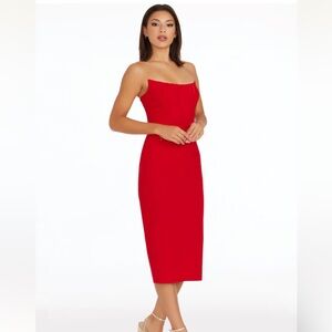 Dress the Population Red Cosette Dress size Small, worn once